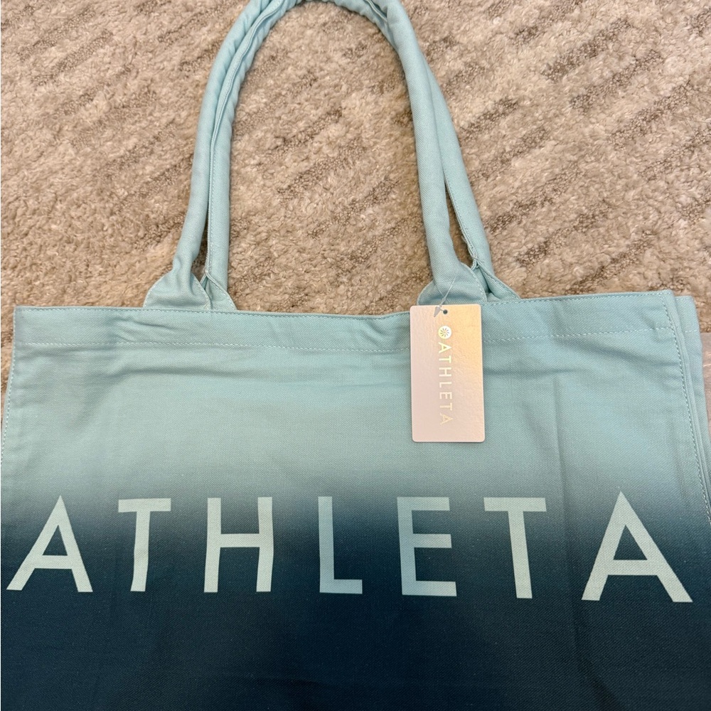 Athleta Blue Gradient Tote Bag